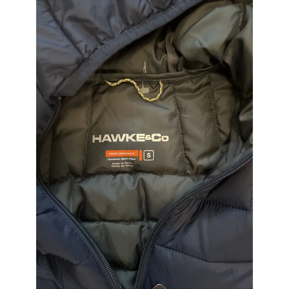 Hawke & Co Men's Sz S Pro series New With Tags Quilted Hoodie Jacket Blue